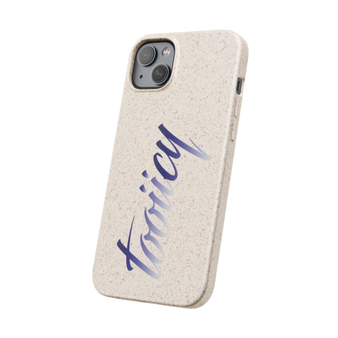 Eco-Friendly Biodegradable Phone Case - 'Tooiicy' Design