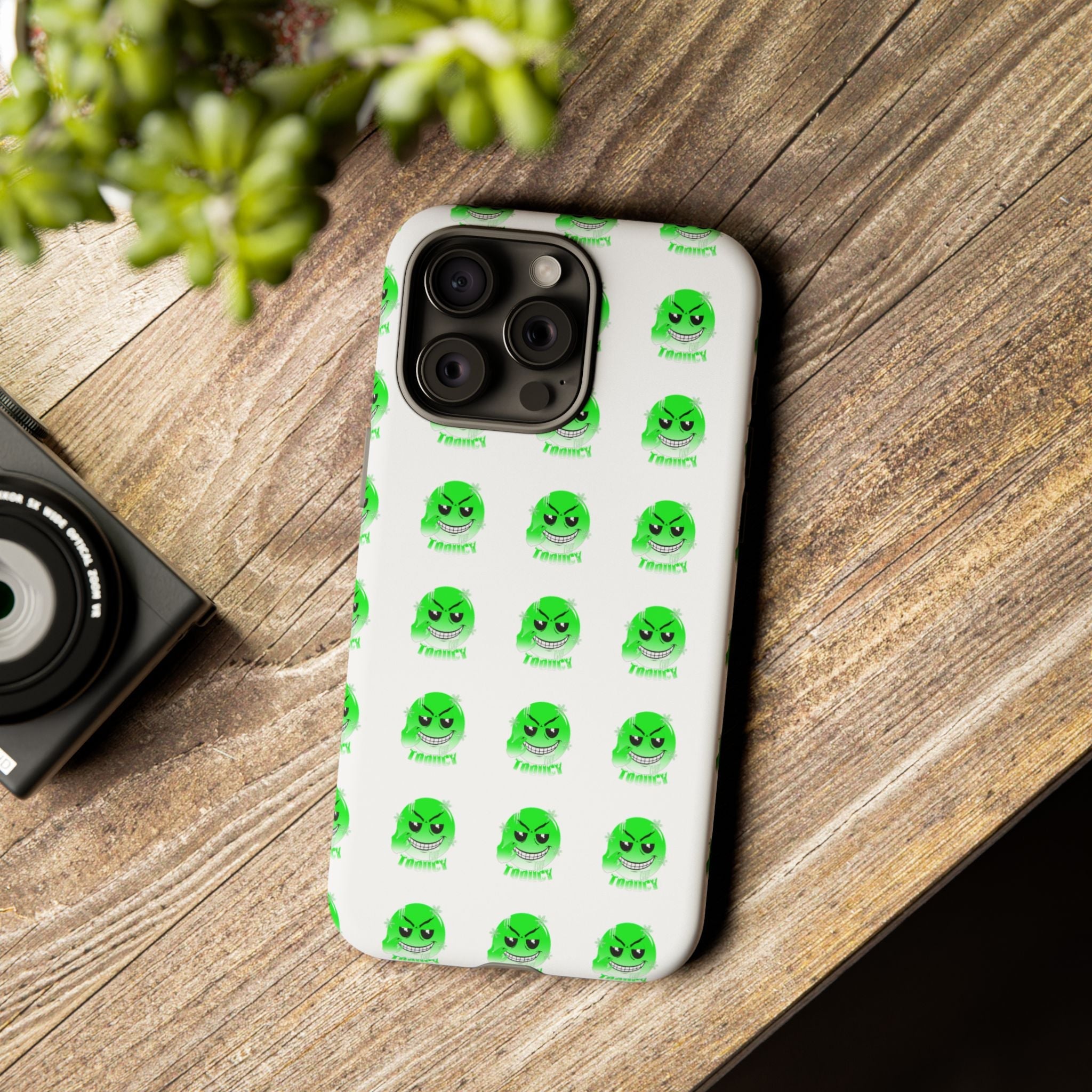 Tooiicy Green Face Phone Case Printify