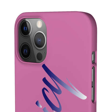 Stylish Pink Snap Case - ‘Tooiicy’ Design for Trendy Smartphone Protection