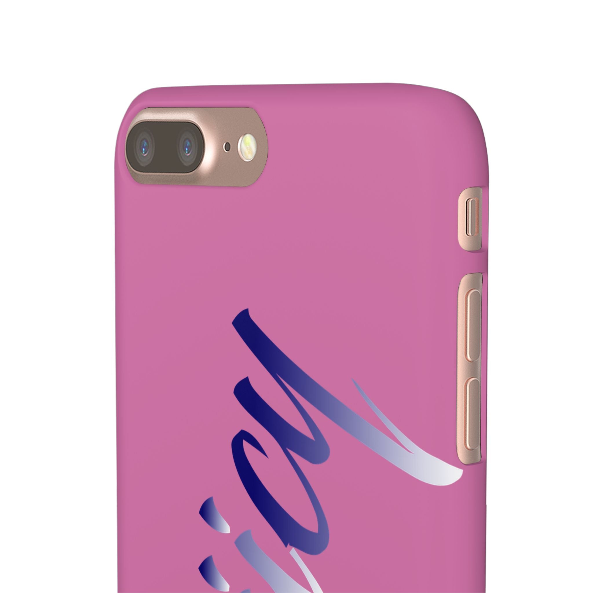 Stylish Pink Snap Case - ‘Tooiicy’ Design for Trendy Smartphone Protection Printify