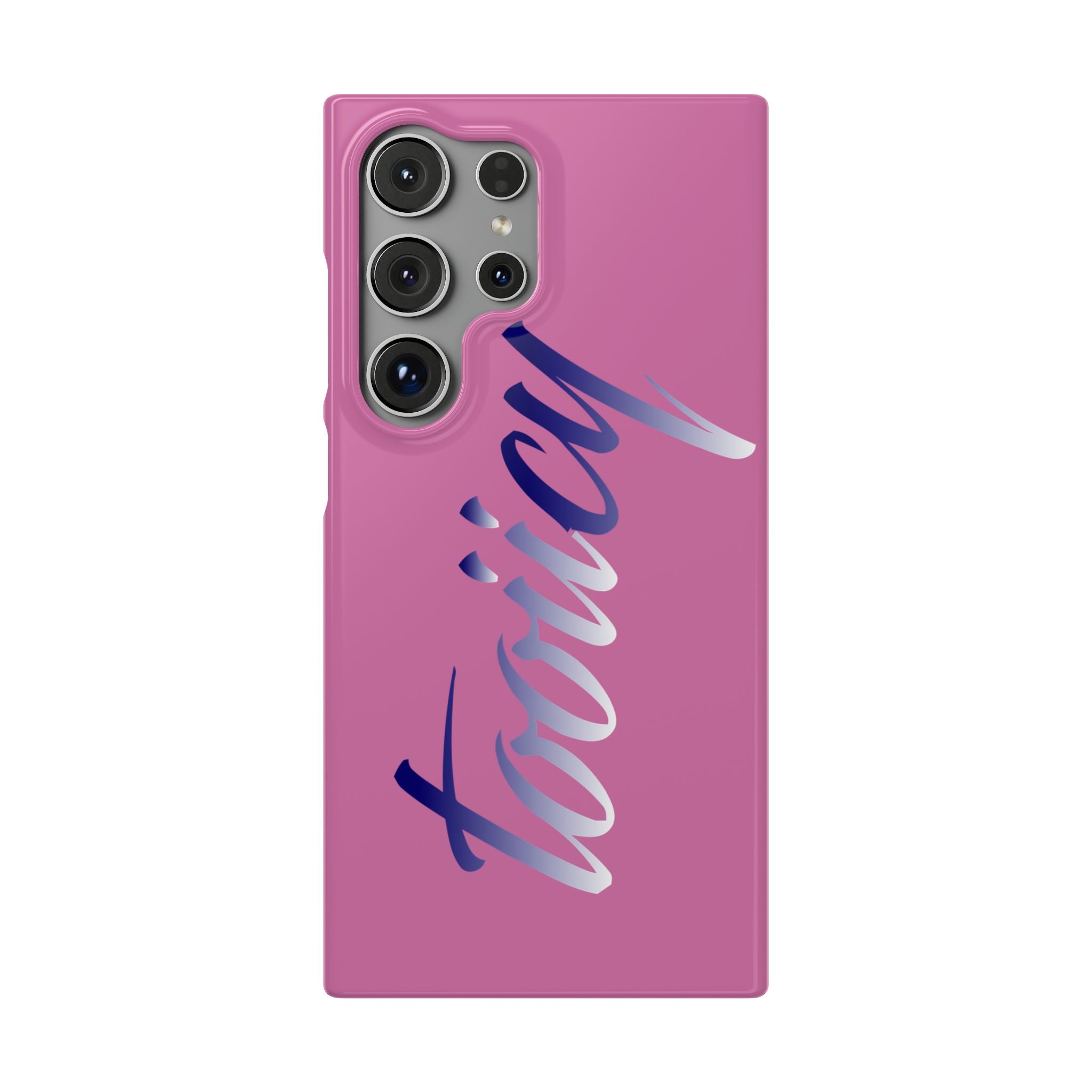 Stylish Pink Snap Case - ‘Tooiicy’ Design for Trendy Smartphone Protection Printify