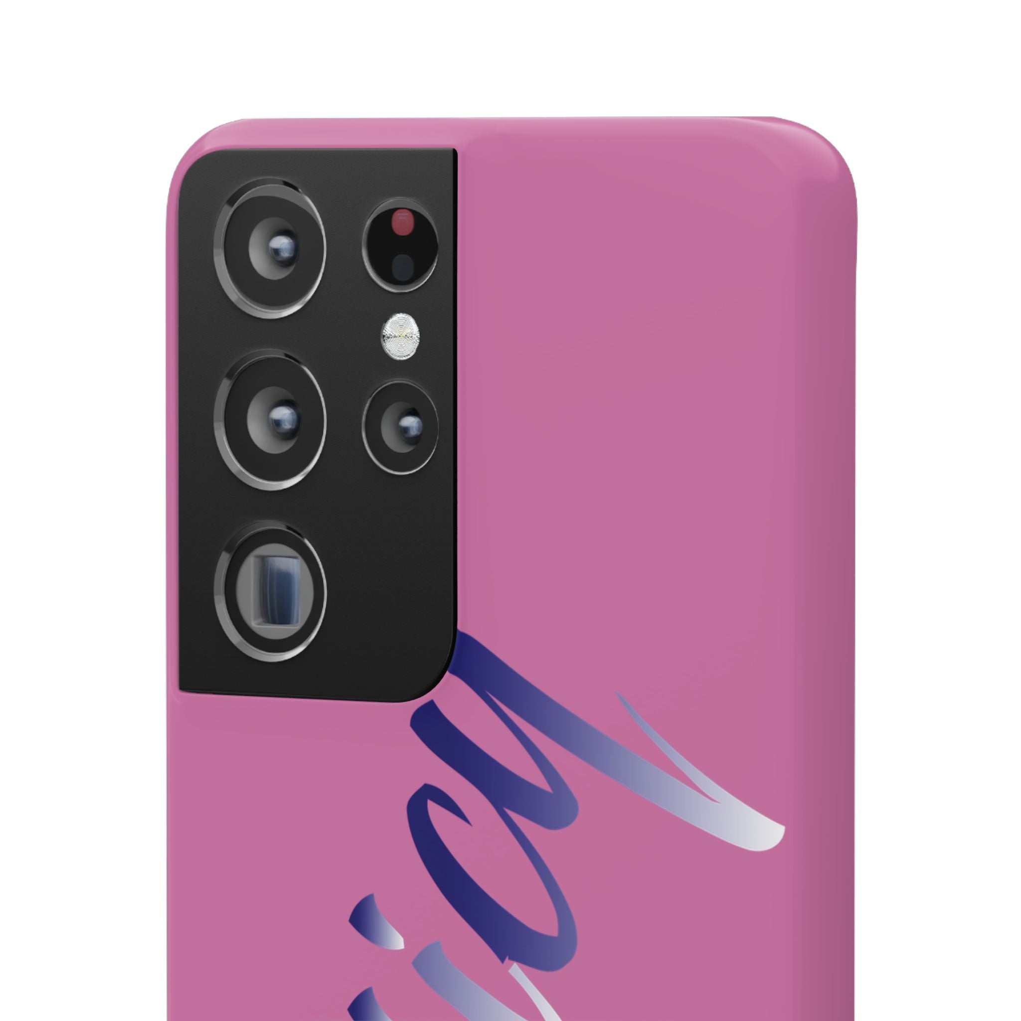 Stylish Pink Snap Case - ‘Tooiicy’ Design for Trendy Smartphone Protection Printify