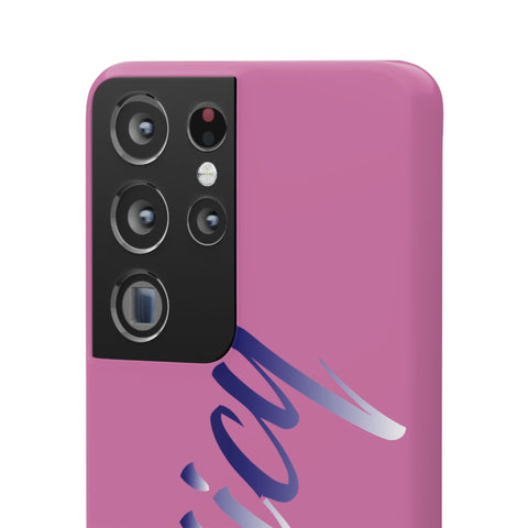 Stylish Pink Snap Case - ‘Tooiicy’ Design for Trendy Smartphone Protection