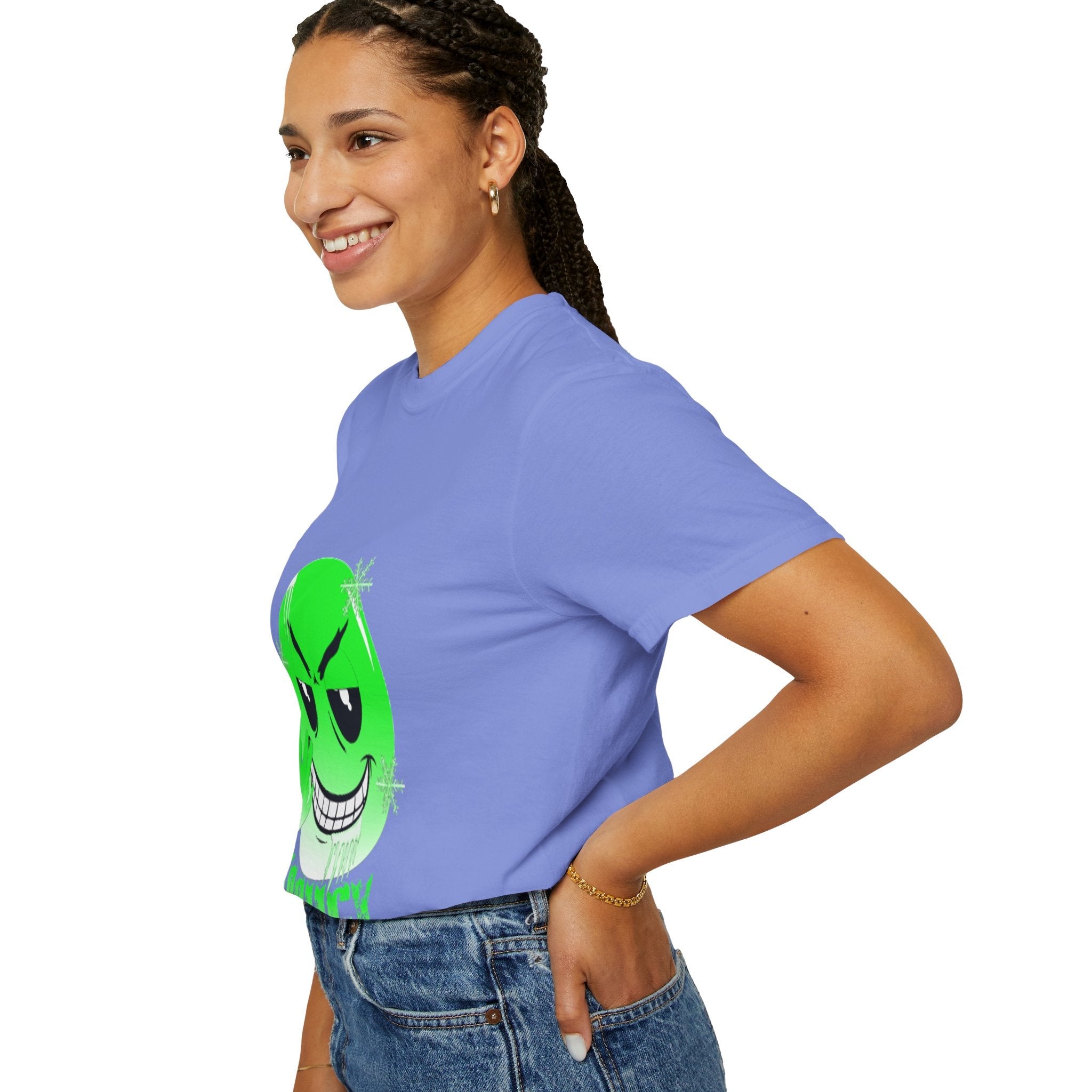 Tooiicy Green Face T-shirt Printify