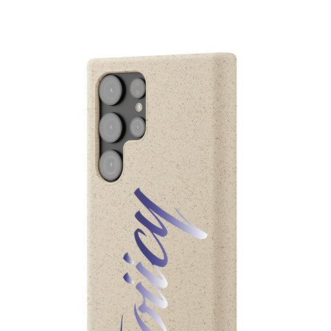 Eco-Friendly Biodegradable Phone Case - 'Tooiicy' Design