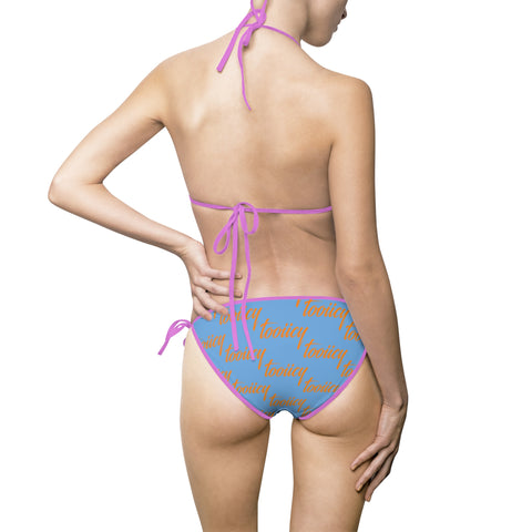 Trendy Women's Bikini Swimsuit - 'Tooiicy Vibes' Design