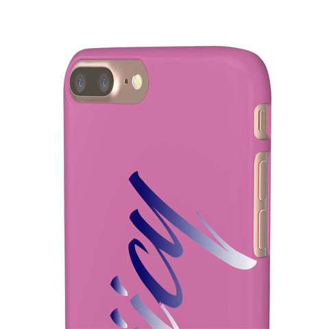 Stylish Pink Snap Case - ‘Tooiicy’ Design for Trendy Smartphone Protection