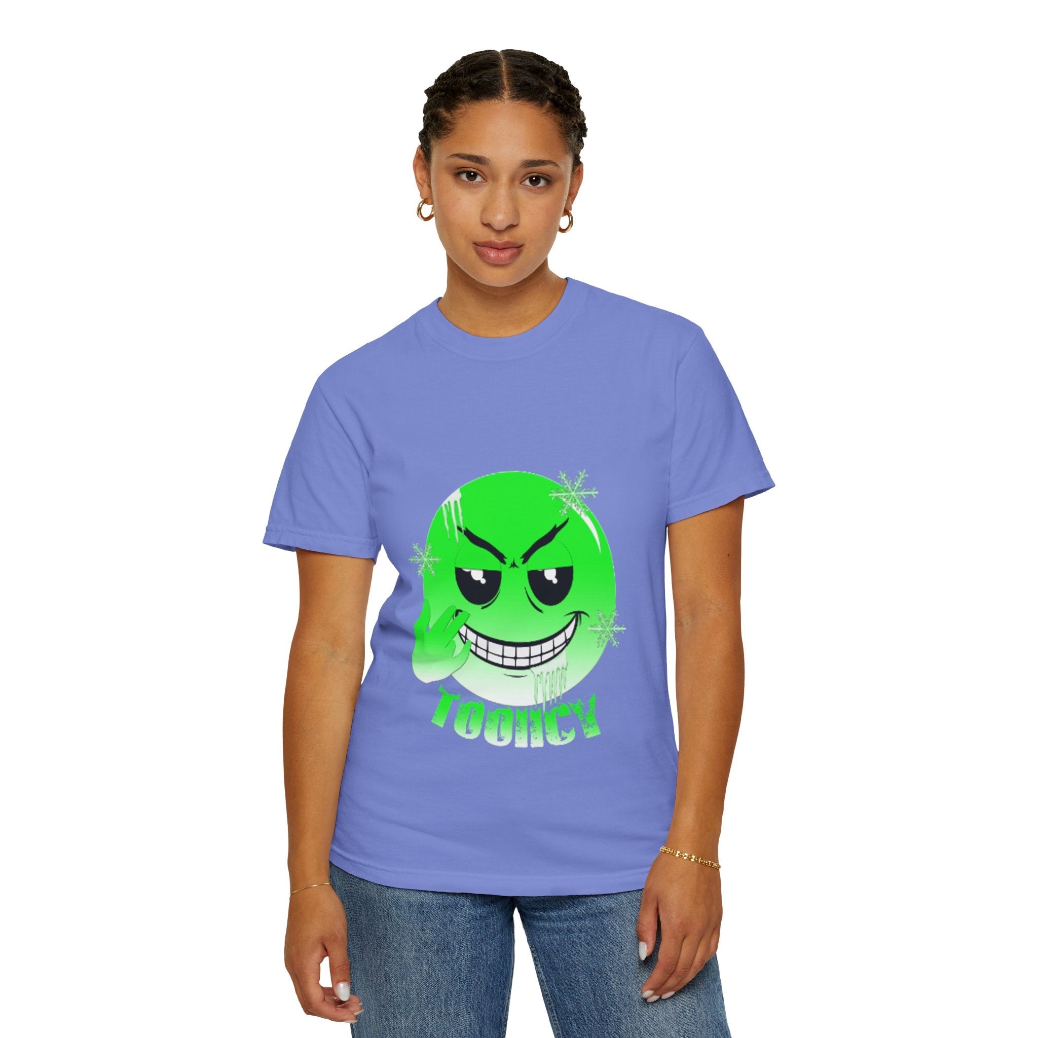 Tooiicy Green Face T-shirt Printify