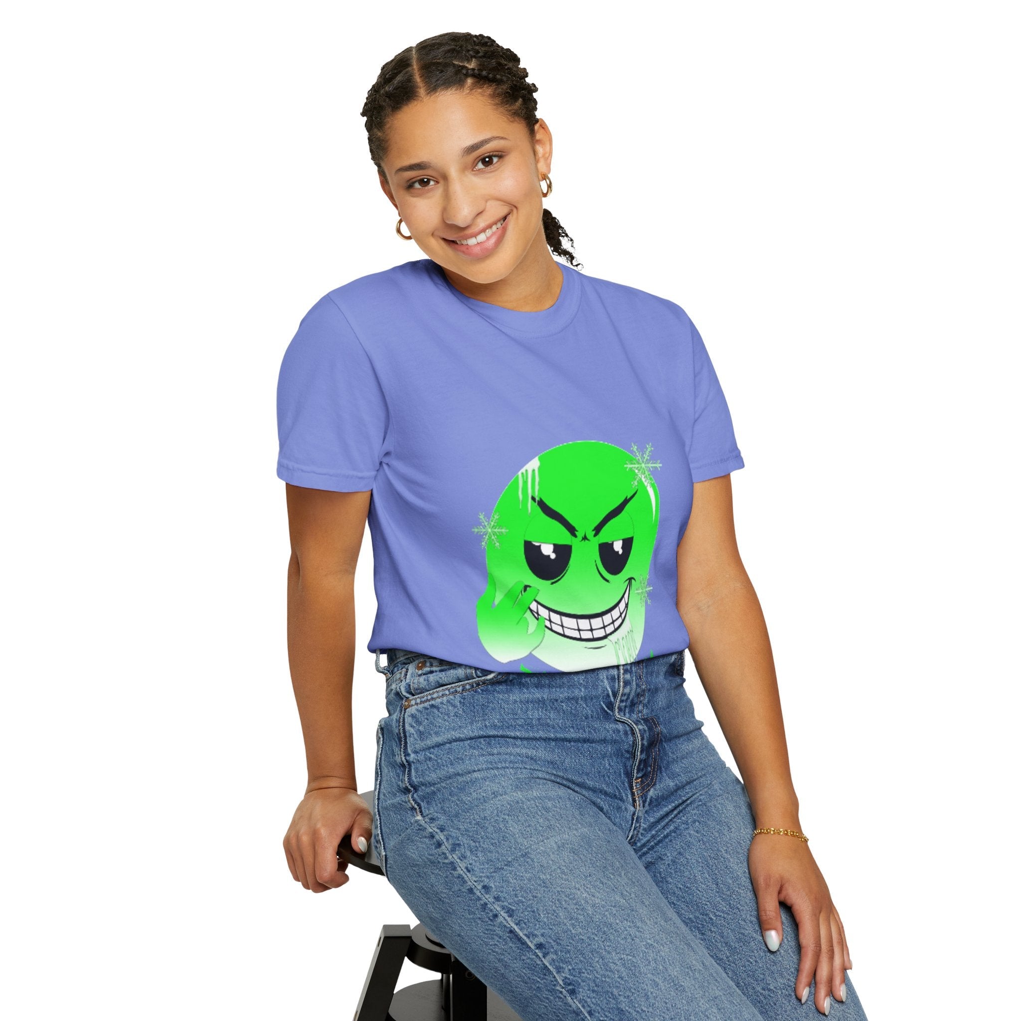 Tooiicy Green Face T-shirt Printify