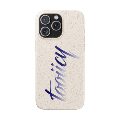 Eco-Friendly Biodegradable Phone Case - 'Tooiicy' Design