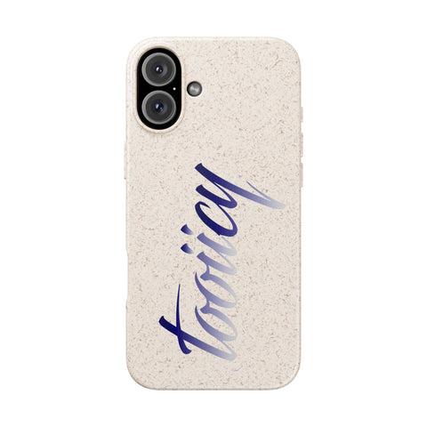 Eco-Friendly Biodegradable Phone Case - 'Tooiicy' Design