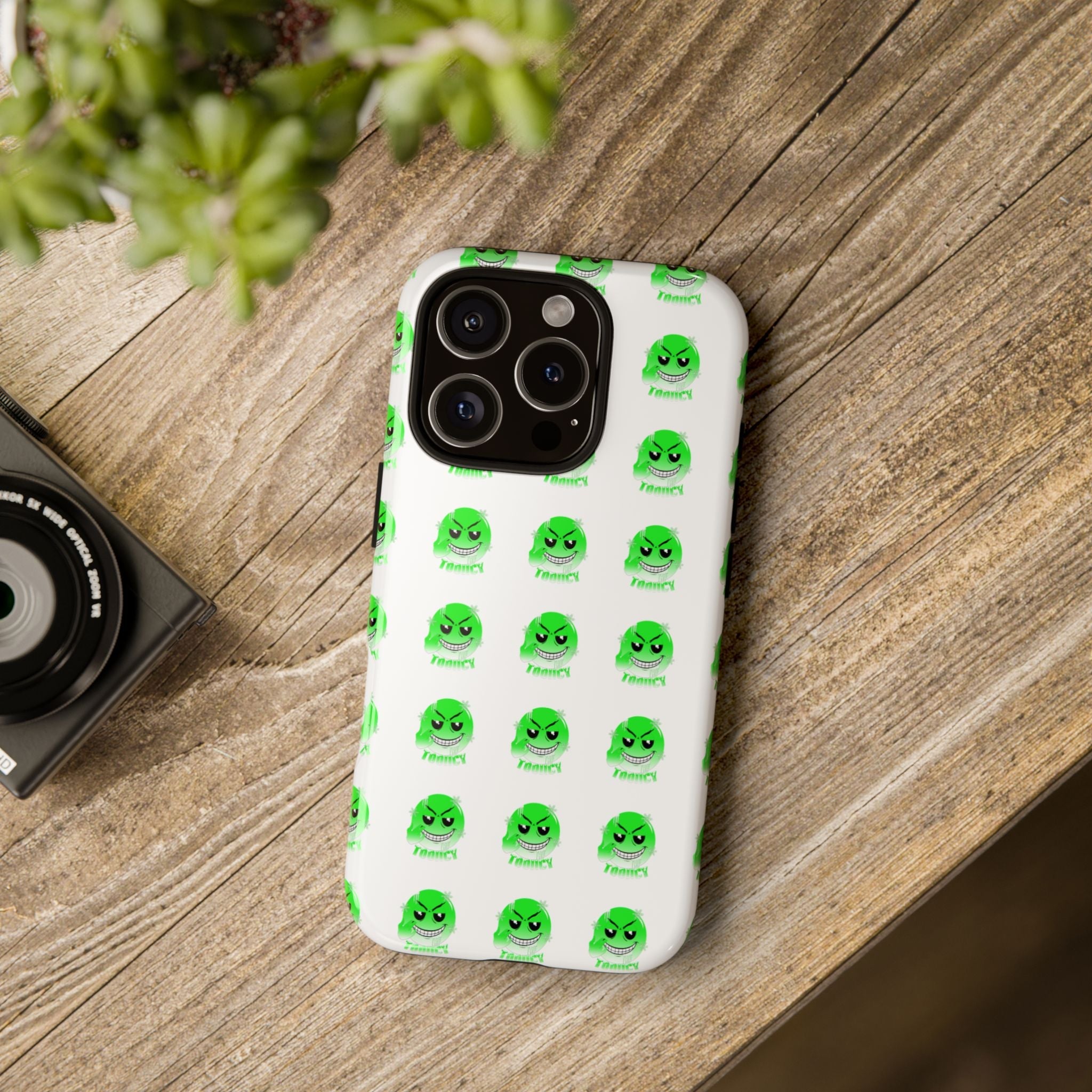 Tooiicy Green Face Phone Case Printify