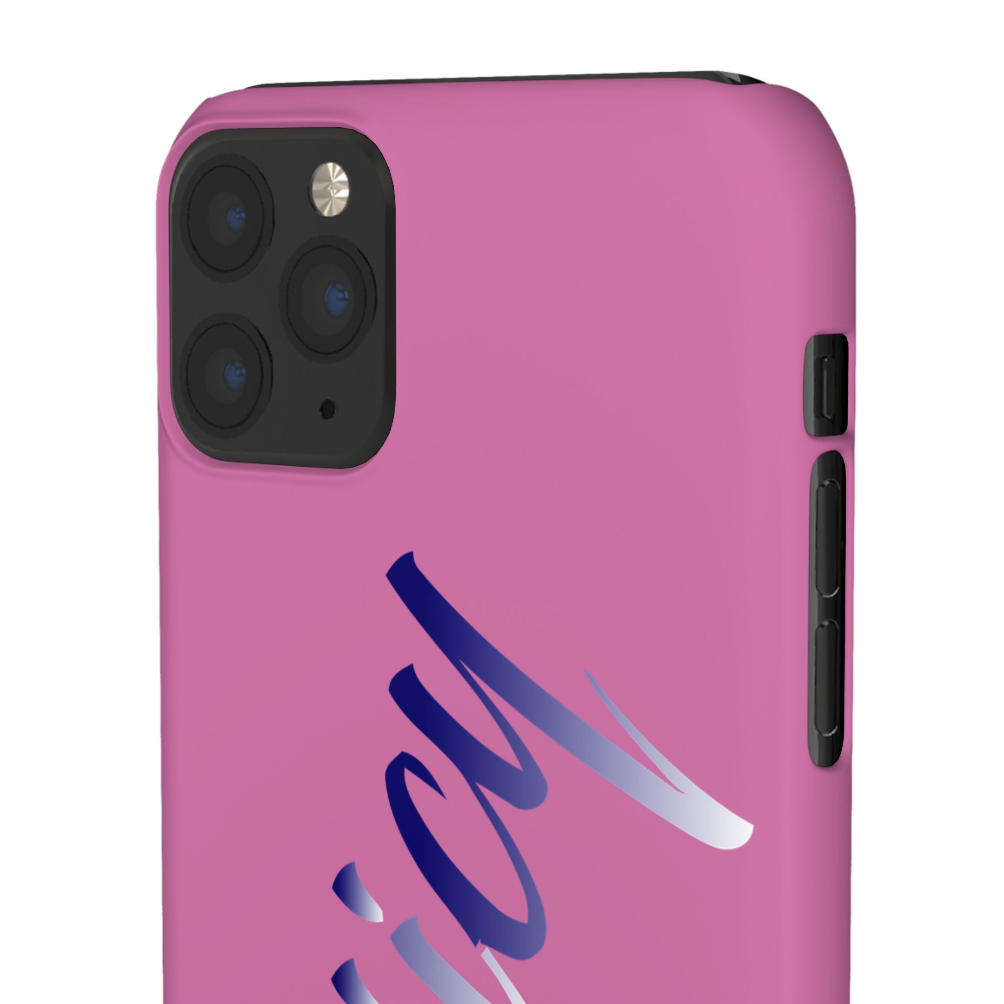 Stylish Pink Snap Case - ‘Tooiicy’ Design for Trendy Smartphone Protection Printify