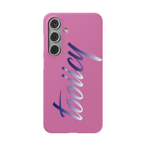 Stylish Pink Snap Case - ‘Tooiicy’ Design for Trendy Smartphone Protection
