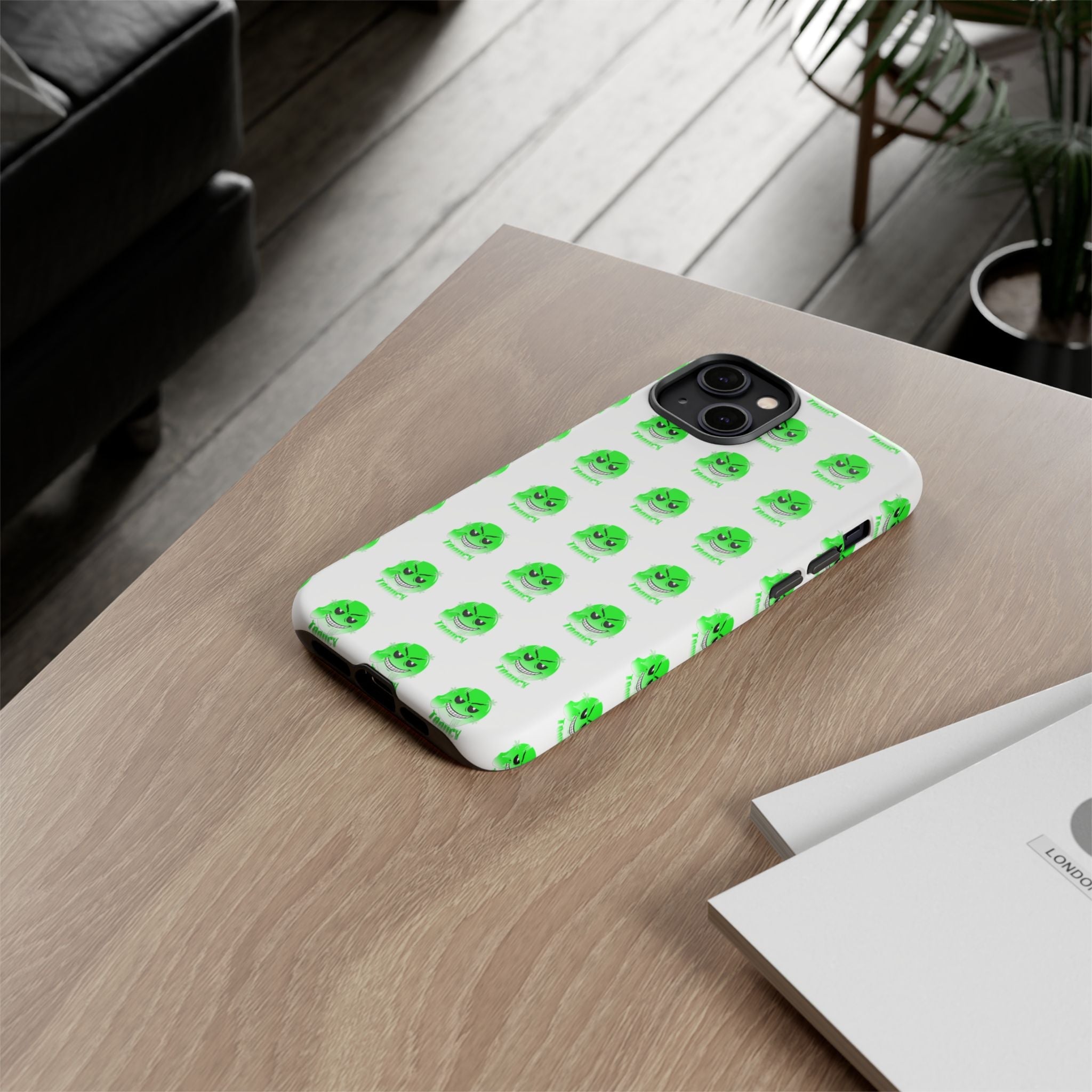 Tooiicy Green Face Phone Case Printify