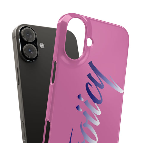 Stylish Pink Snap Case - ‘Tooiicy’ Design for Trendy Smartphone Protection