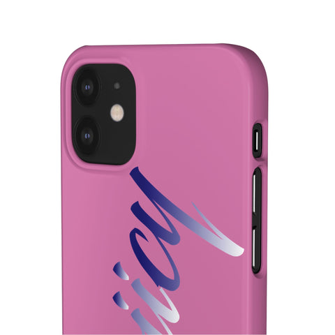 Stylish Pink Snap Case - ‘Tooiicy’ Design for Trendy Smartphone Protection