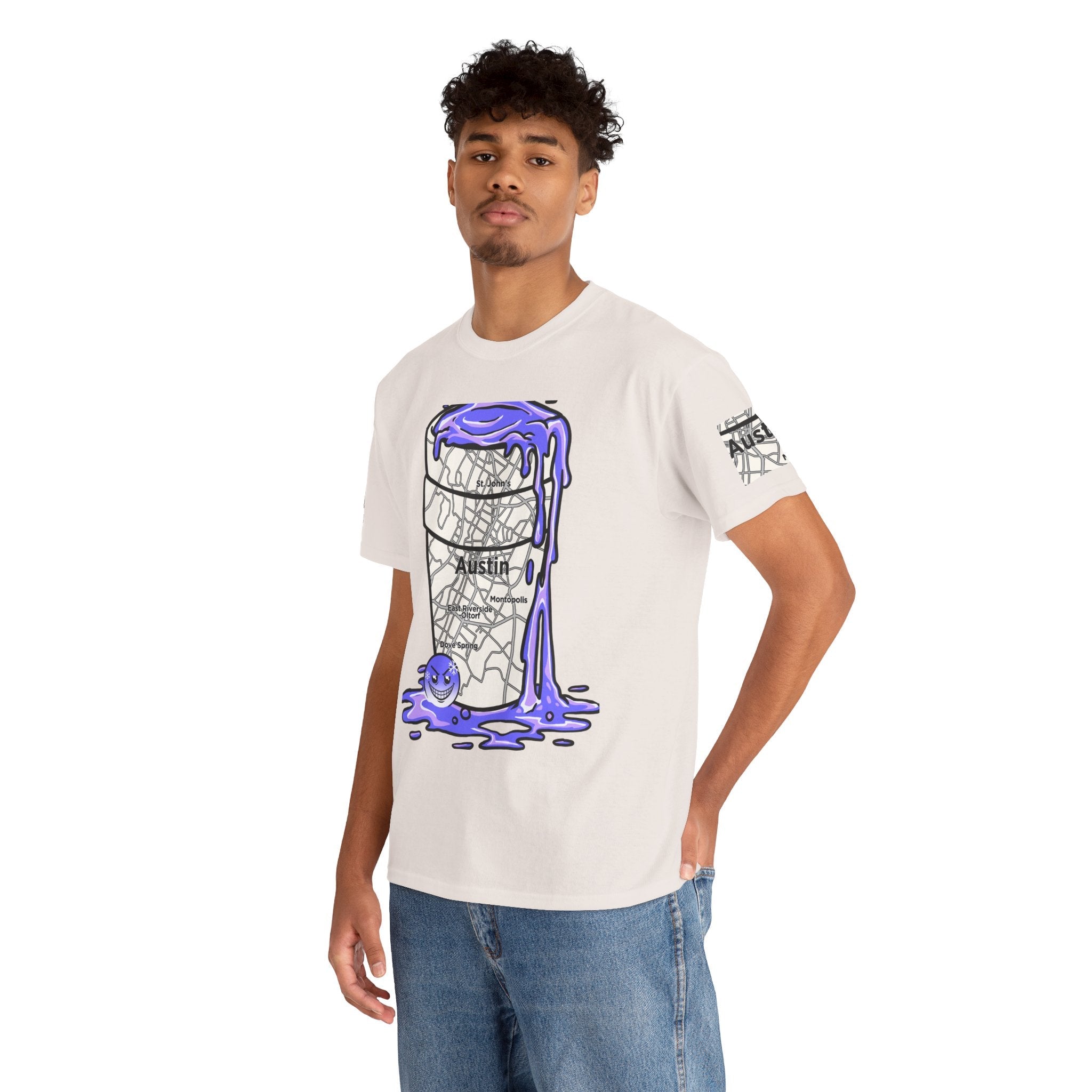 Austin Texas Map Texas Tea Shirt from Tooiicy Clothing Printify