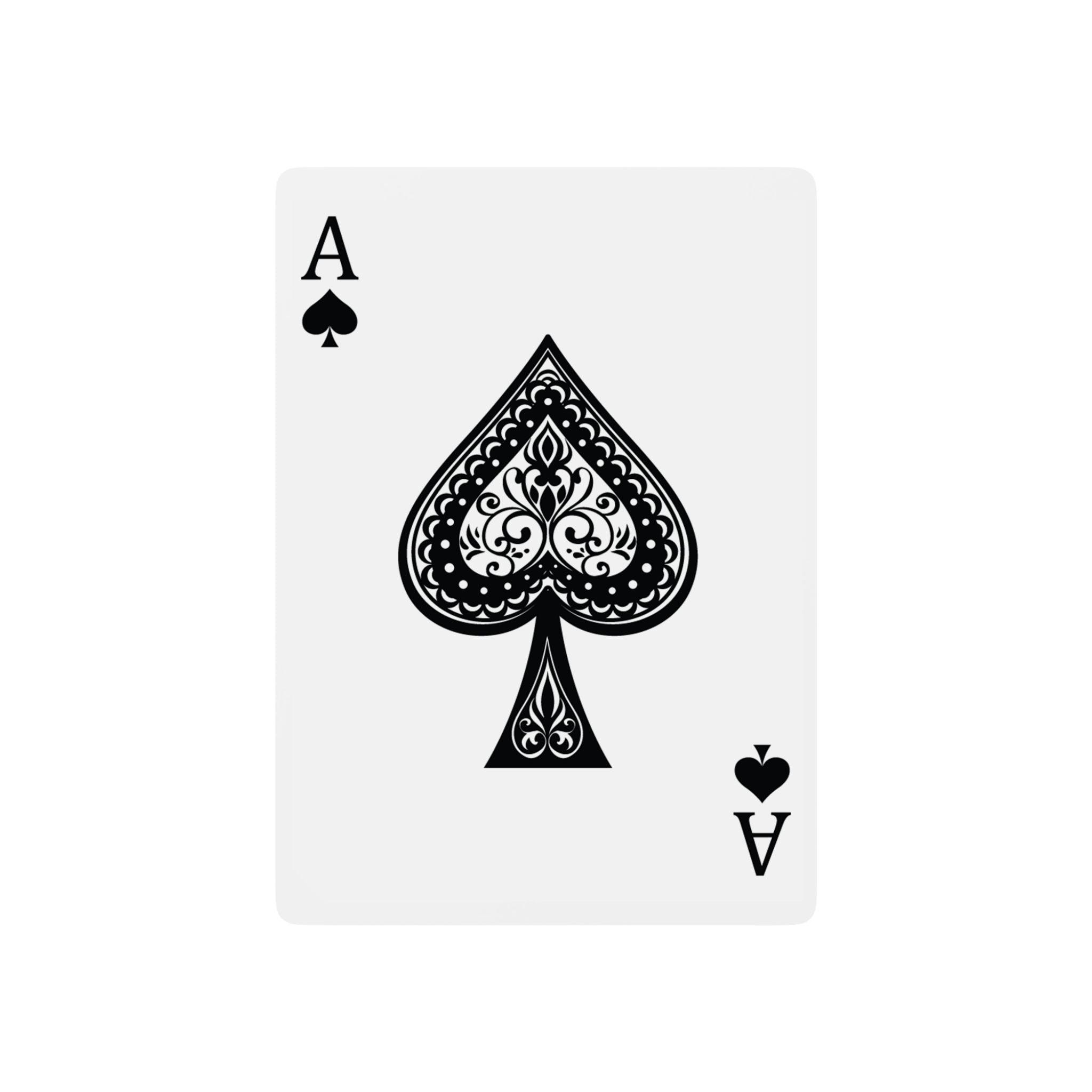 Stylish Poker Playing Cards - Elegant Design for Game Nights Printify