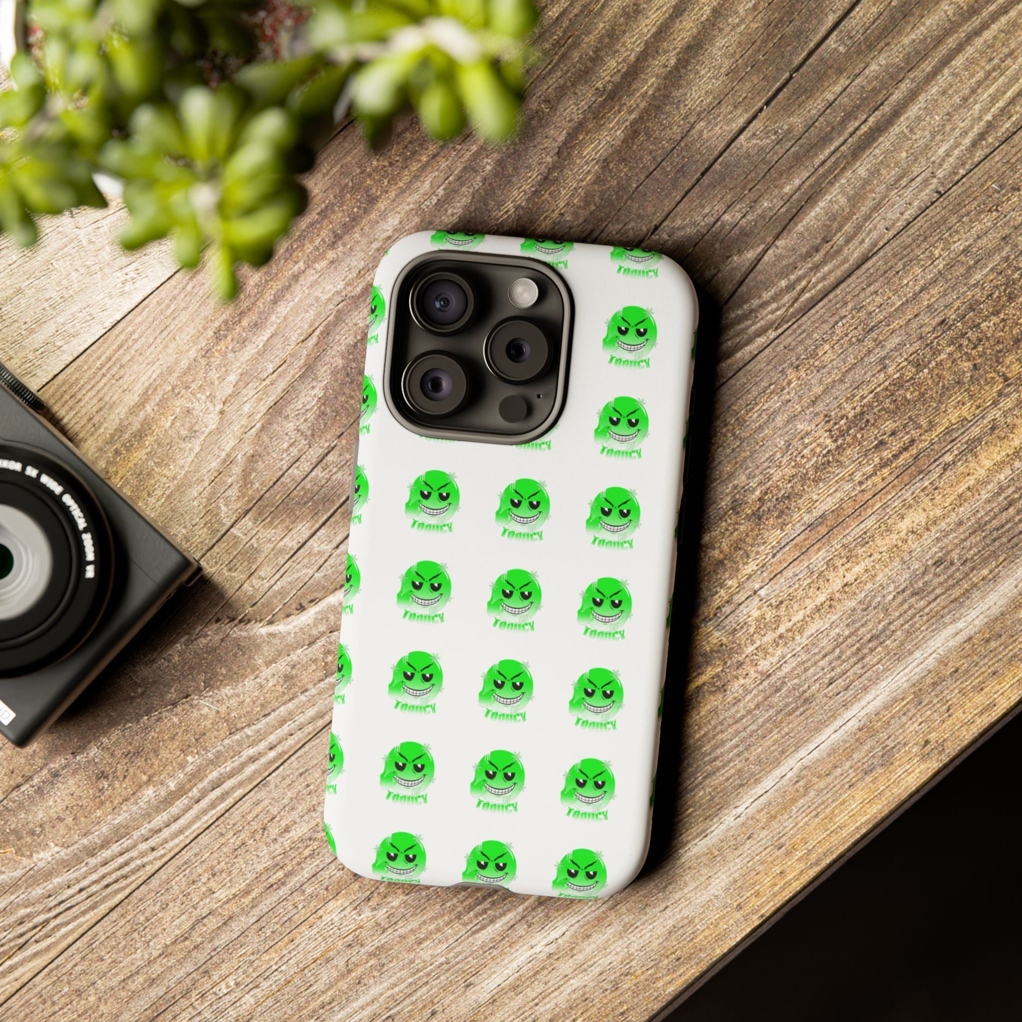 Tooiicy Green Face Phone Case Printify