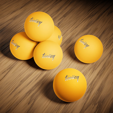 Stylish Ping Pong Balls - Set of 6 with Modern Design