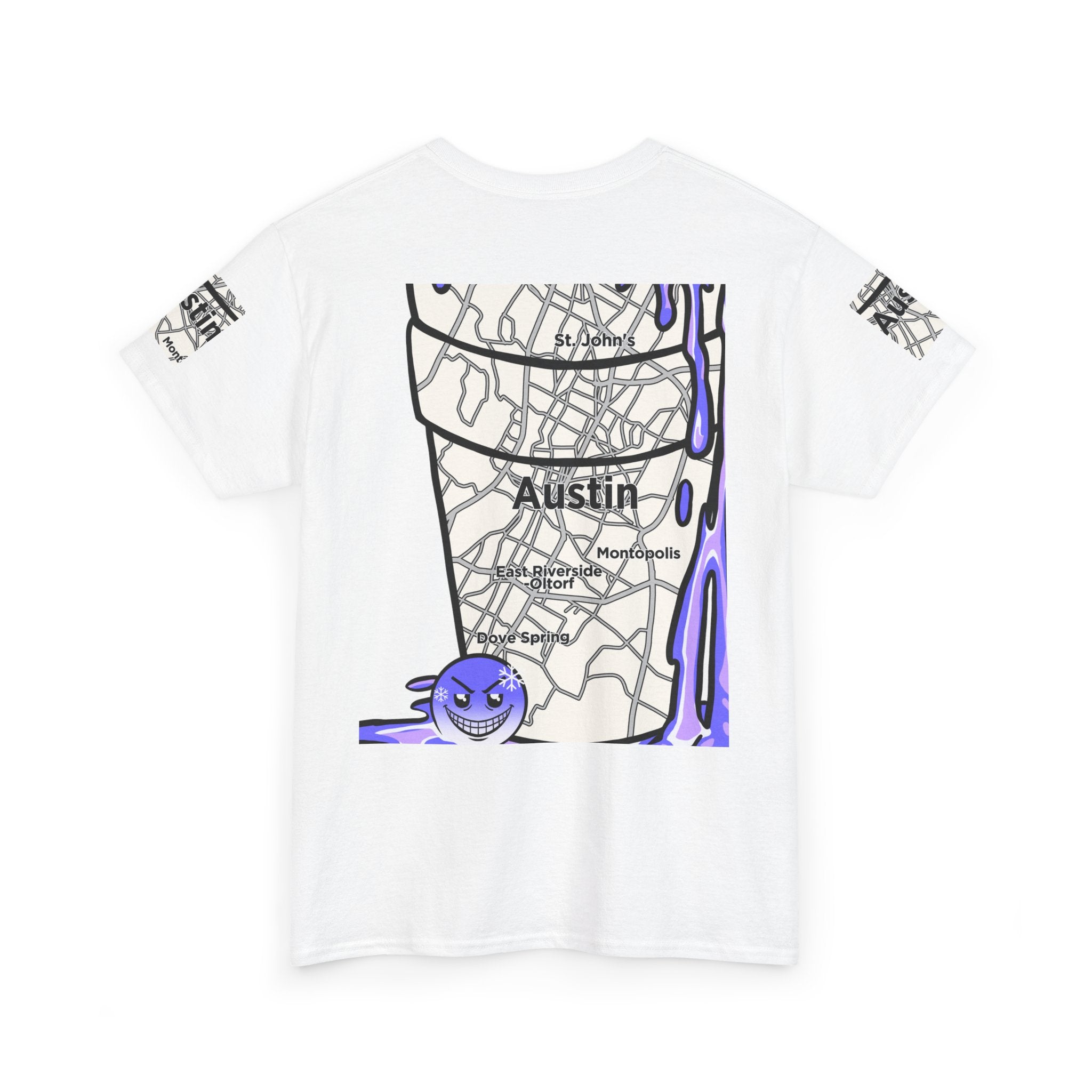 Austin Texas Map Texas Tea Shirt from Tooiicy Clothing Printify
