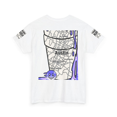 Austin Texas Map Texas Tea Shirt from Tooiicy Clothing Printify