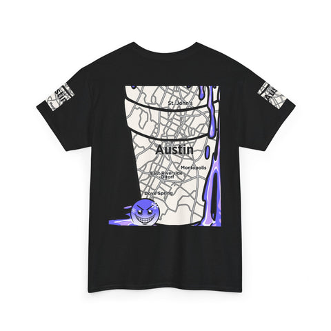 Austin Texas Map Texas Tea Shirt from Tooiicy Clothing Printify