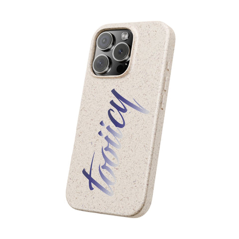 Eco-Friendly Biodegradable Phone Case - 'Tooiicy' Design