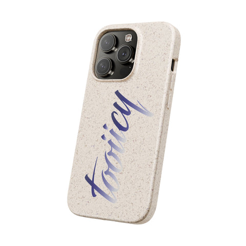 Eco-Friendly Biodegradable Phone Case - 'Tooiicy' Design