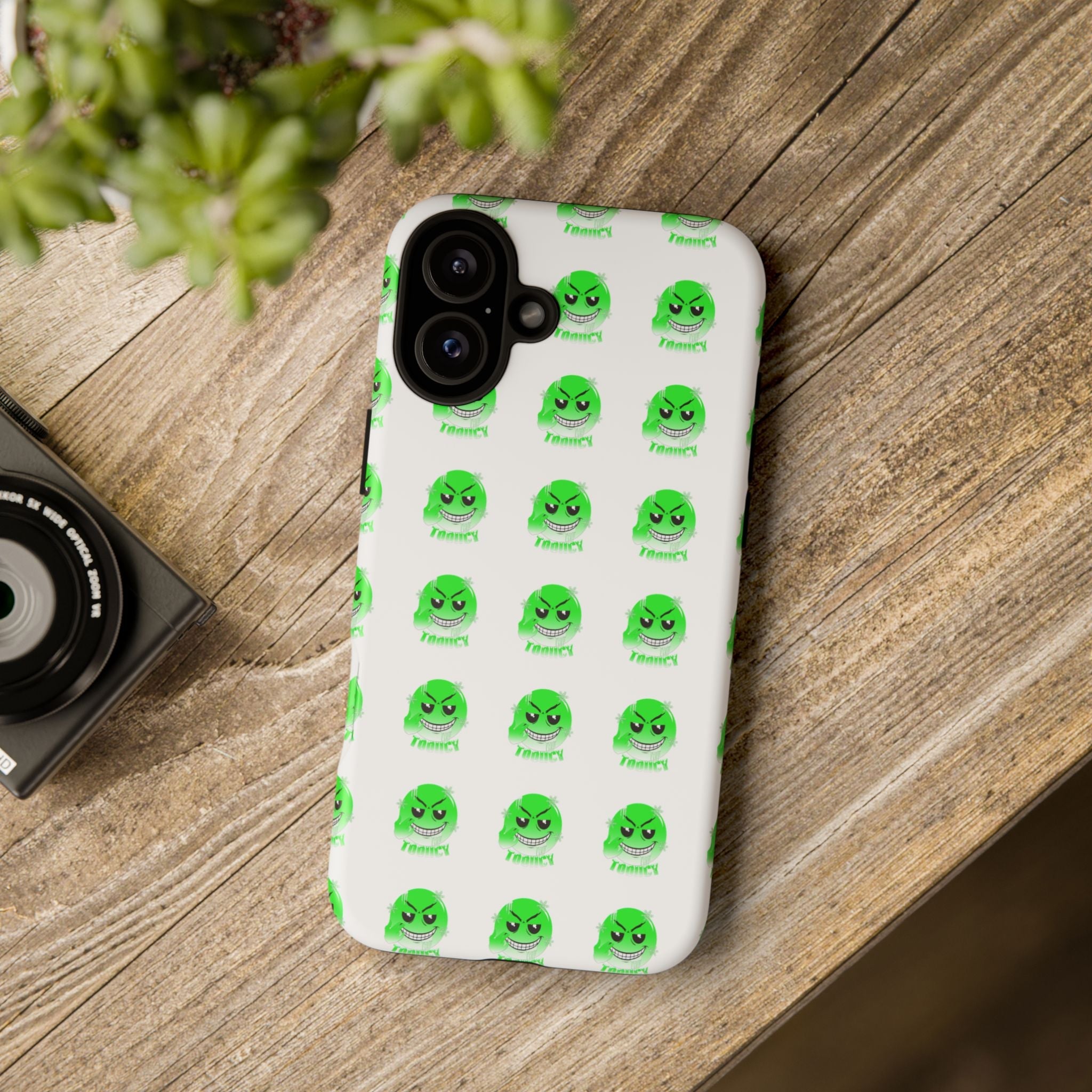 Tooiicy Green Face Phone Case Printify