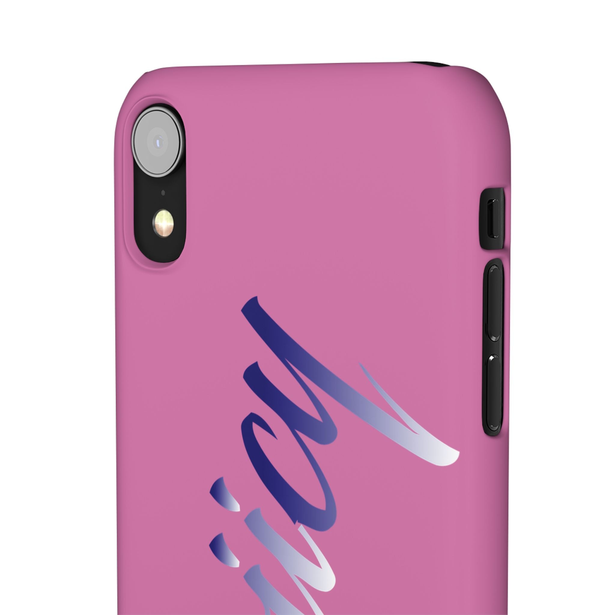 Stylish Pink Snap Case - ‘Tooiicy’ Design for Trendy Smartphone Protection Printify