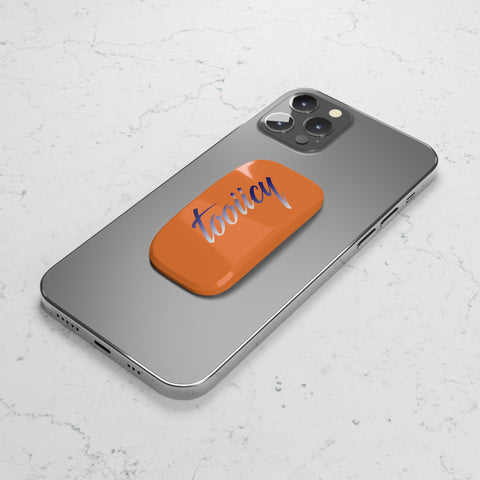 Stylish Phone Grip with 'toxic' Design - Perfect for Trendy Accessories