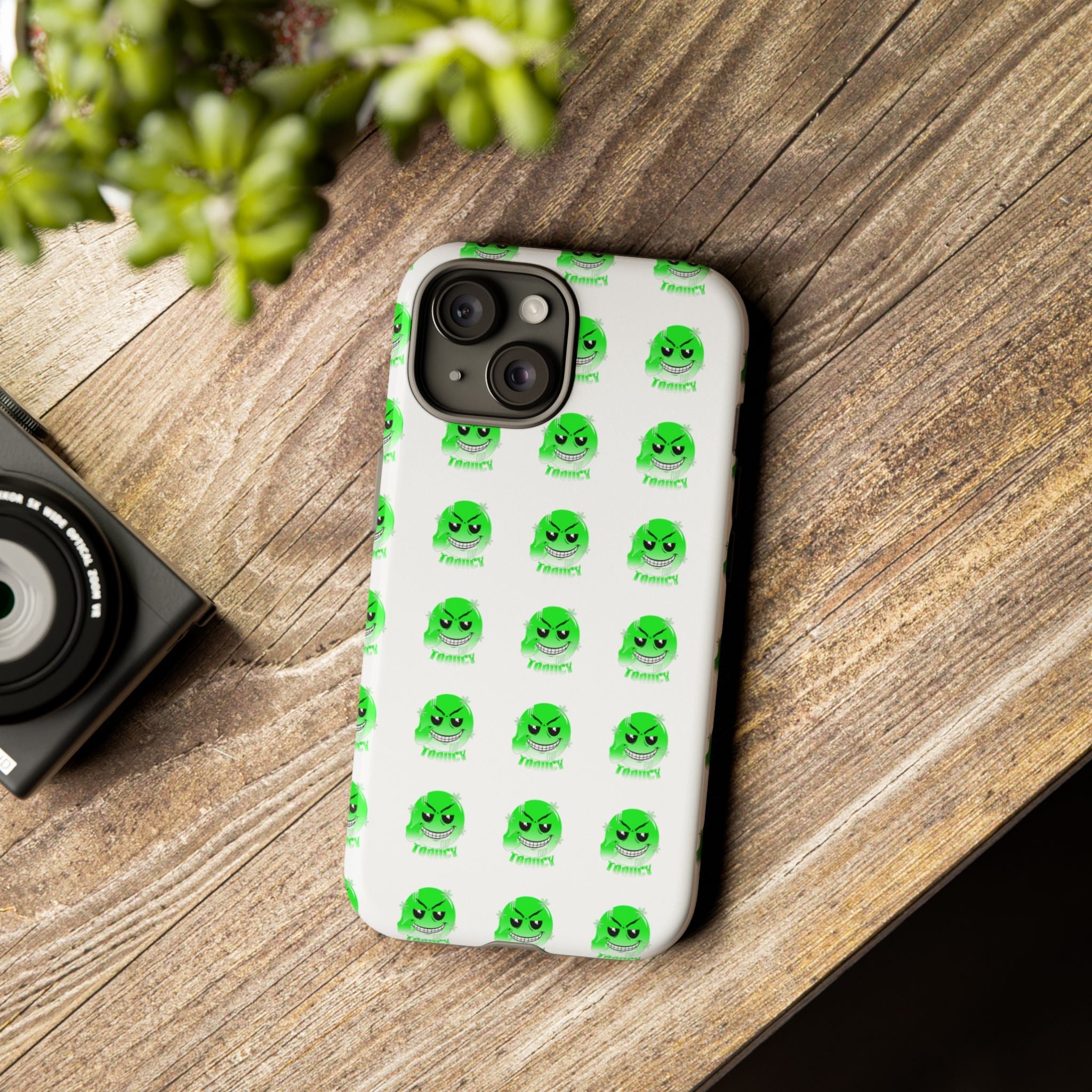 Tooiicy Green Face Phone Case Printify