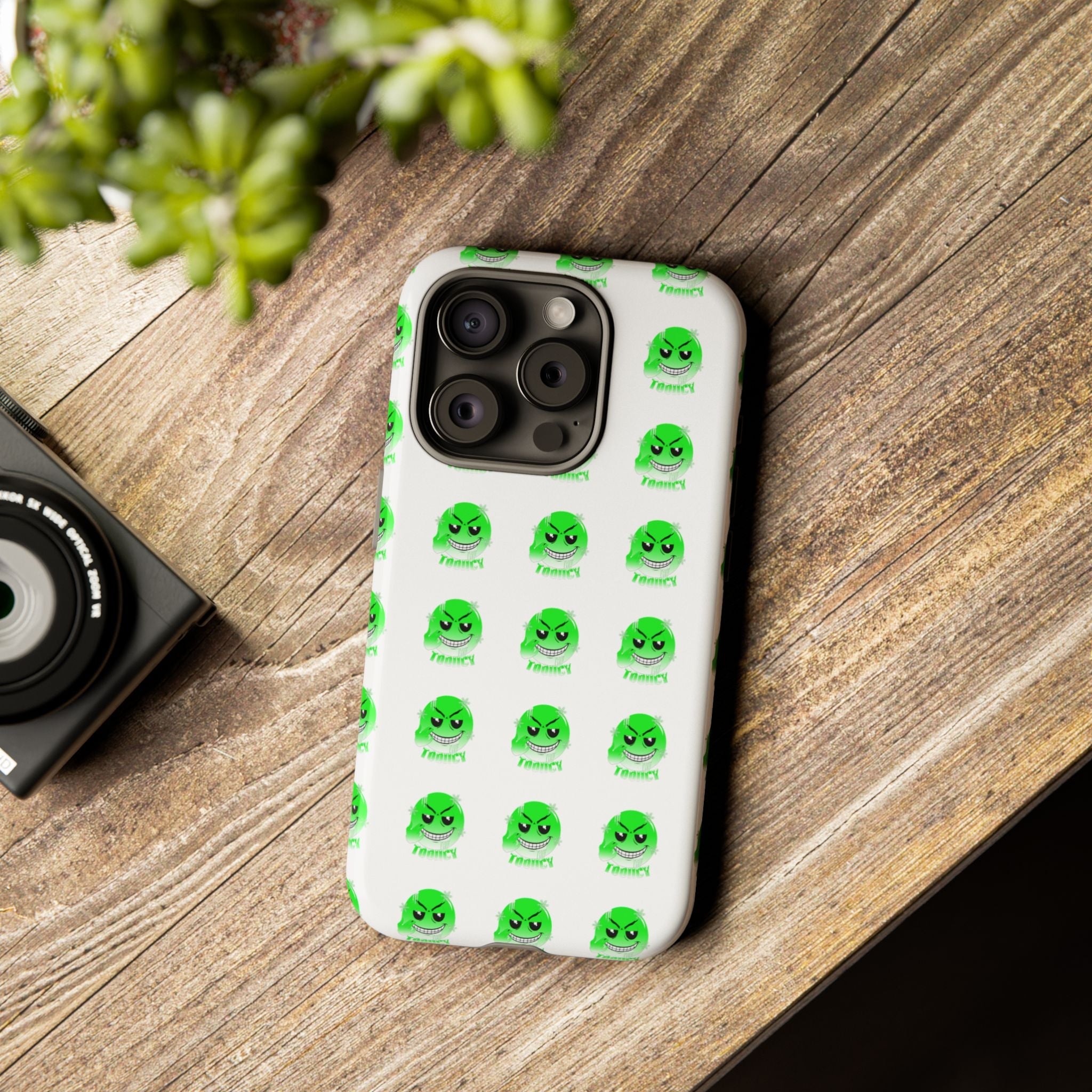 Tooiicy Green Face Phone Case Printify