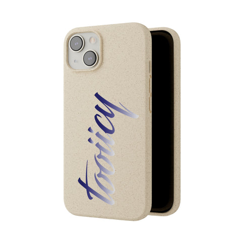 Eco-Friendly Biodegradable Phone Case - 'Tooiicy' Design