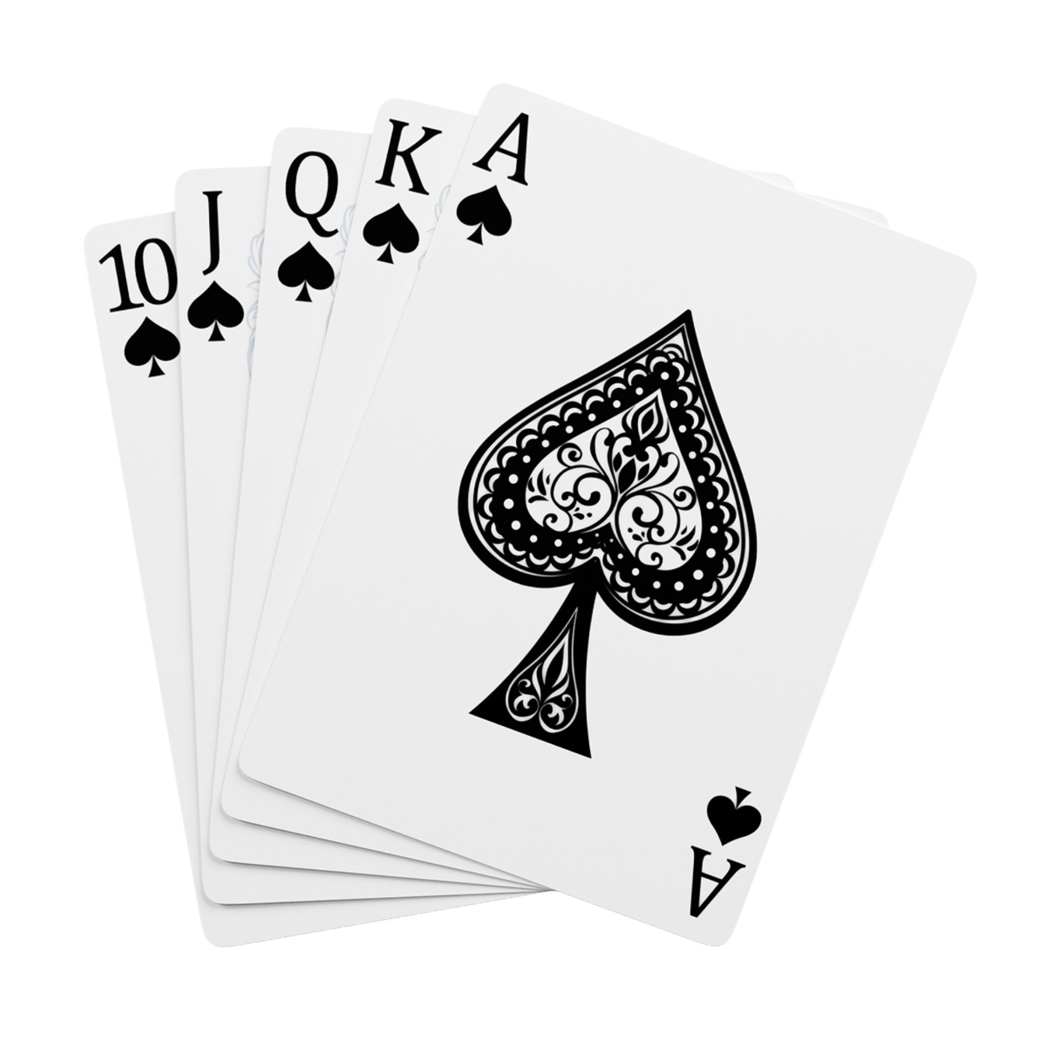 Stylish Poker Playing Cards - Elegant Design for Game Nights Printify