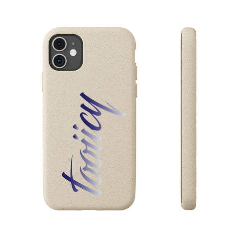 Eco-Friendly Biodegradable Phone Case - 'Tooiicy' Design