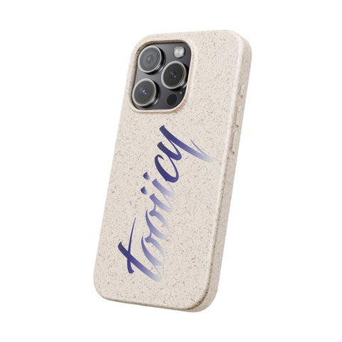 Eco-Friendly Biodegradable Phone Case - 'Tooiicy' Design