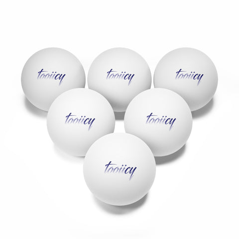 Stylish Ping Pong Balls - Set of 6 with Modern Design