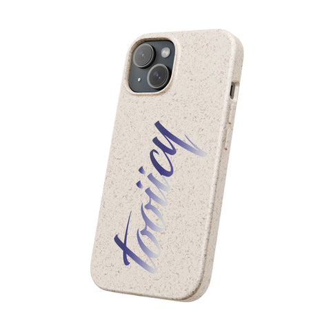 Eco-Friendly Biodegradable Phone Case - 'Tooiicy' Design