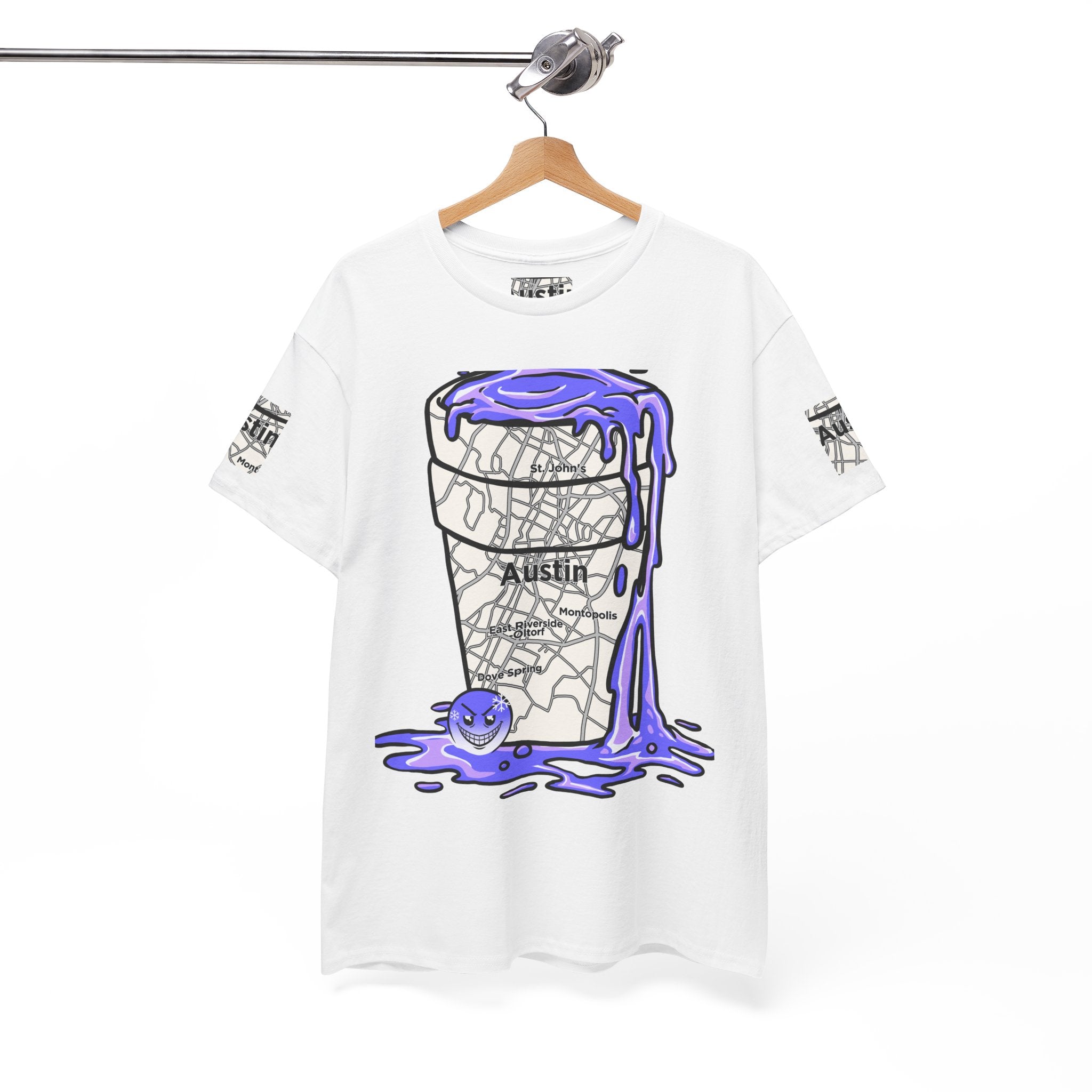 Austin Texas Map Texas Tea Shirt from Tooiicy Clothing Printify