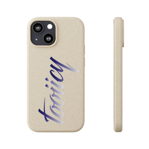 Eco-Friendly Biodegradable Phone Case - 'Tooiicy' Design