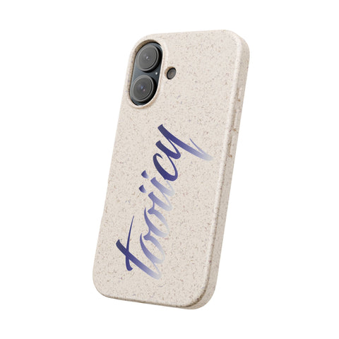 Eco-Friendly Biodegradable Phone Case - 'Tooiicy' Design