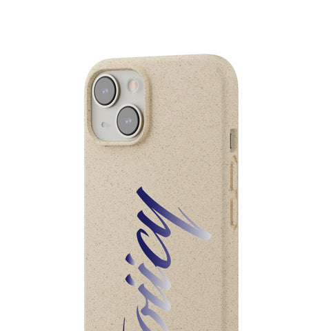Eco-Friendly Biodegradable Phone Case - 'Tooiicy' Design