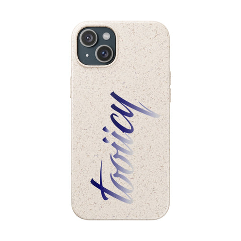 Eco-Friendly Biodegradable Phone Case - 'Tooiicy' Design