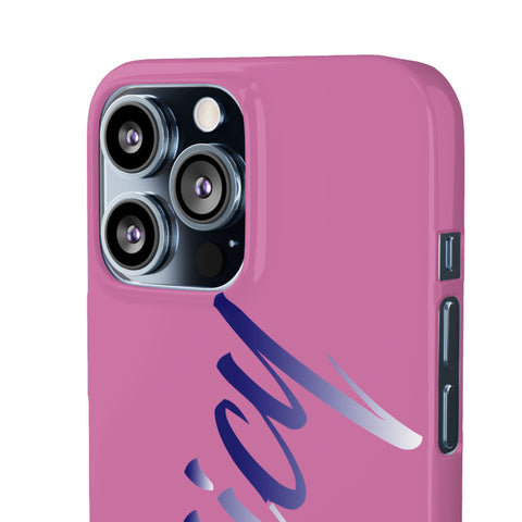 Stylish Pink Snap Case - ‘Tooiicy’ Design for Trendy Smartphone Protection