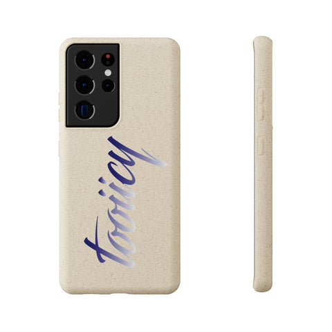 Eco-Friendly Biodegradable Phone Case - 'Tooiicy' Design