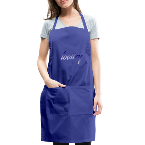 Adjustable Apron - royal blue
