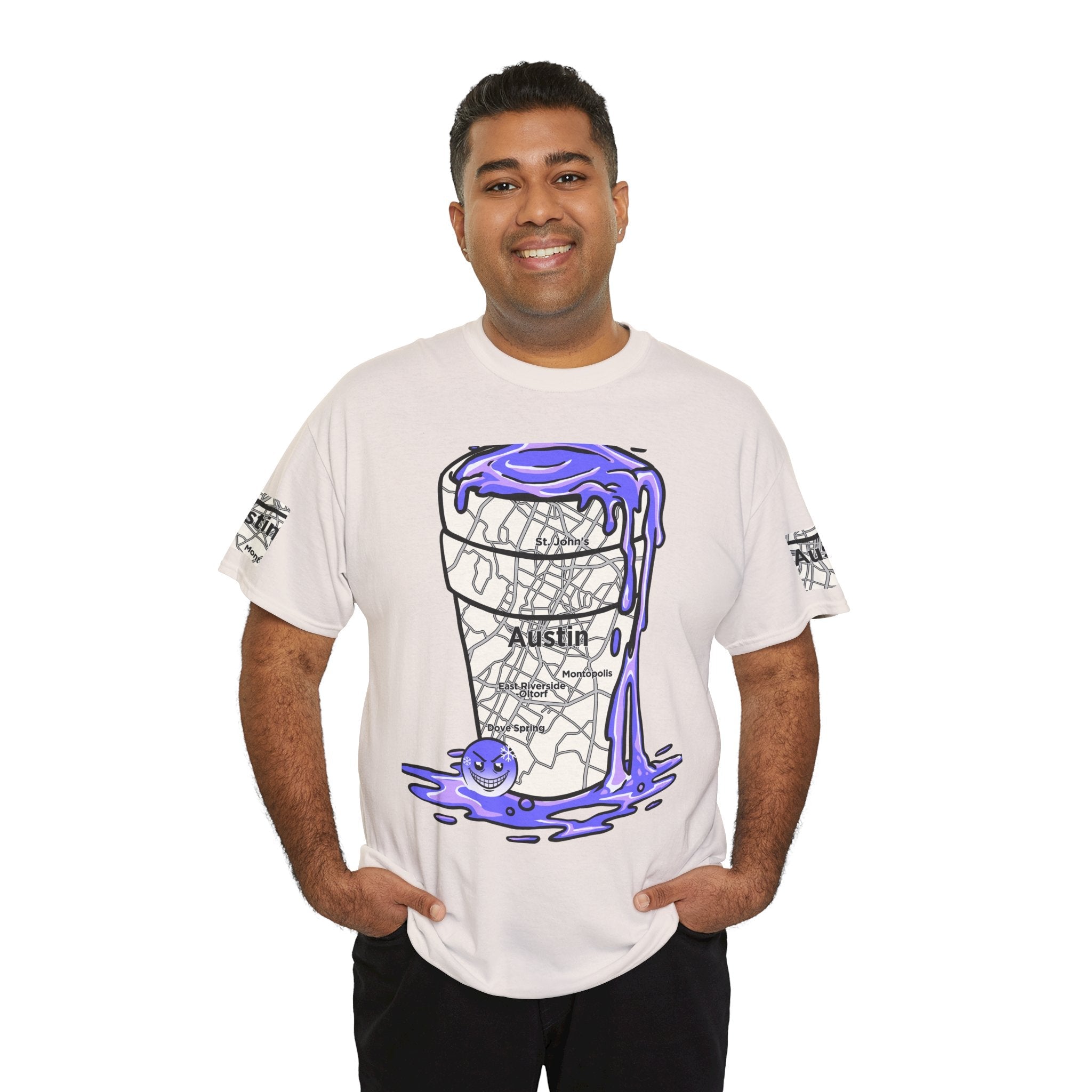 Austin Texas Map Texas Tea Shirt from Tooiicy Clothing Printify
